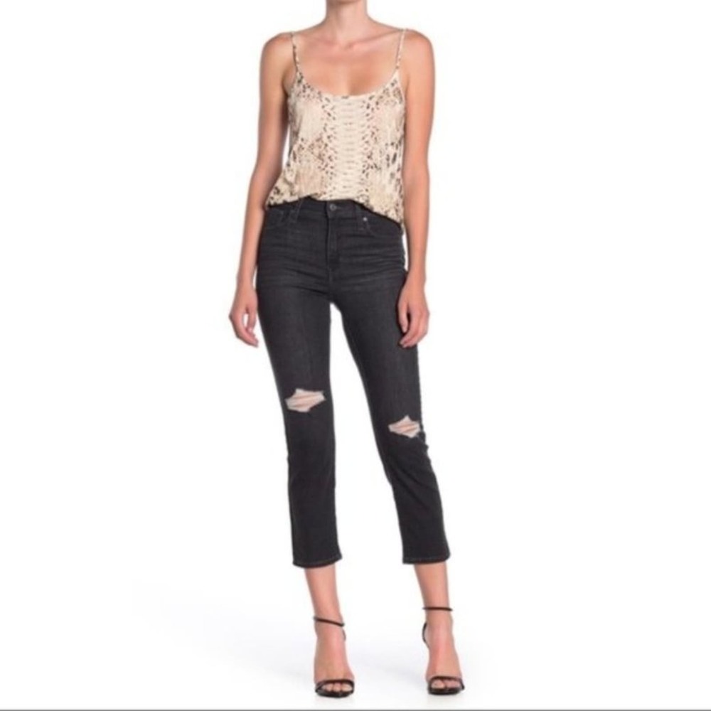 Levis 724 High Rise Straight Black Size 25